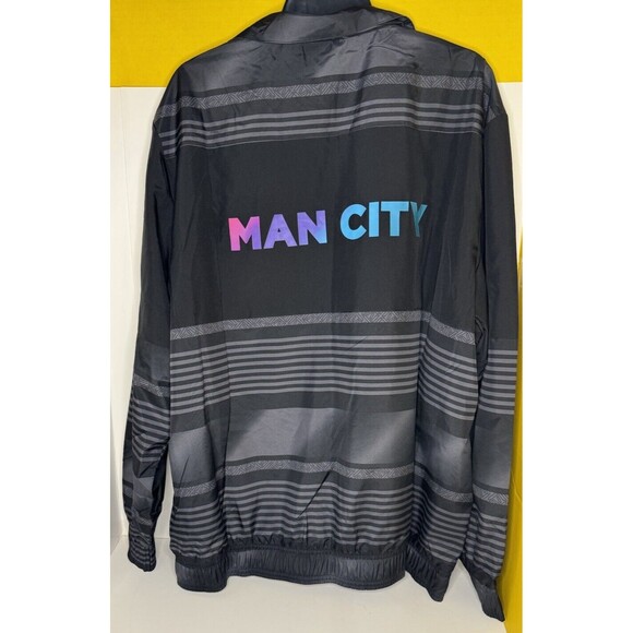MANCHESTER CITY TRAINING FOOTBALL SOCCER JACKET WITH ZIPPED PUMA MENS sz XL - Picture 2 of 4